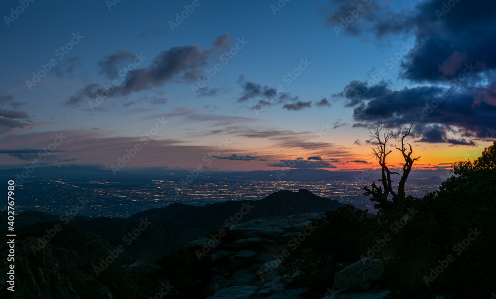 Tucson Sunset from Mt Lemmon