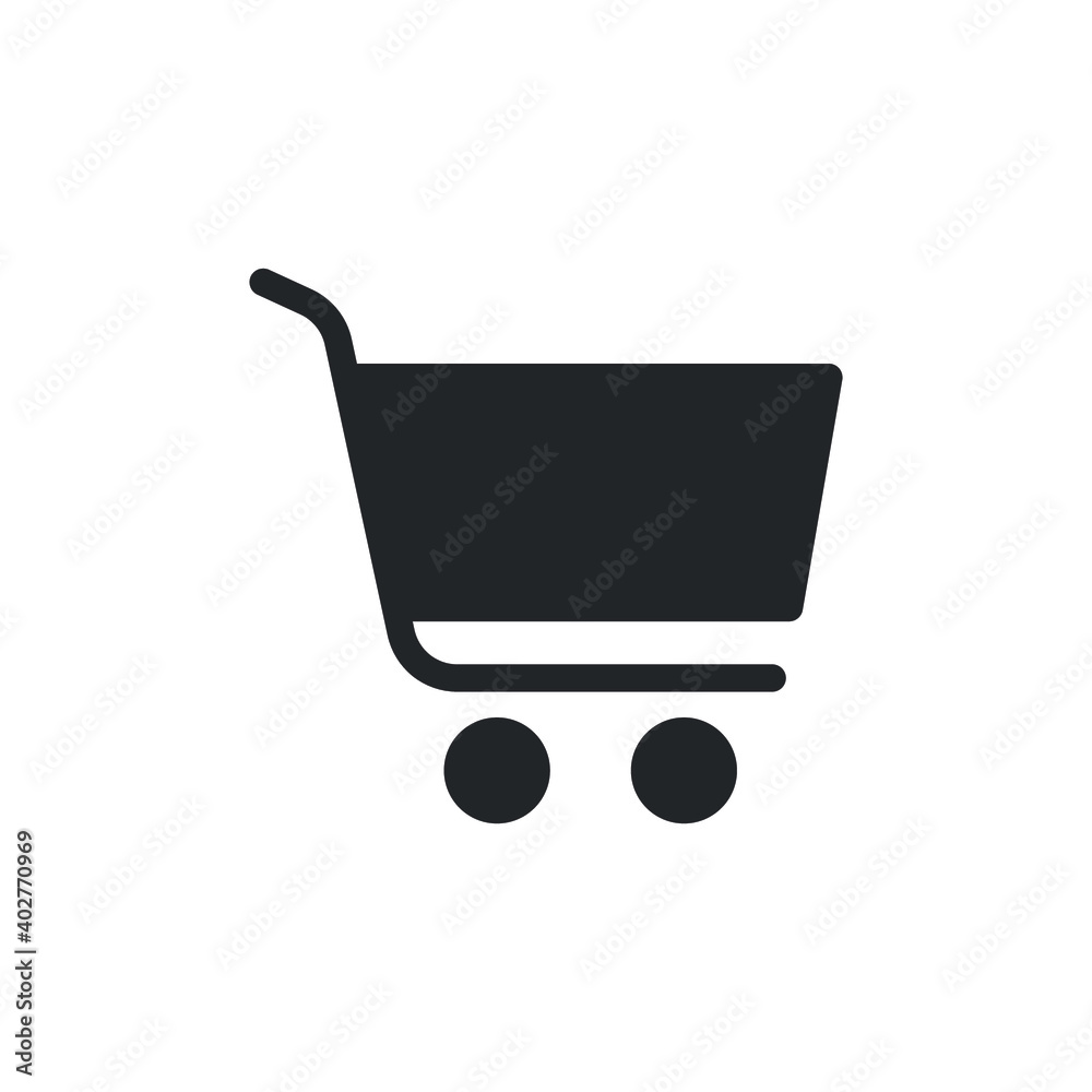 Shopping cart glyph icon for web template and app. Vector illustration. design on white background. EPS 10 Shopping cart glyph icon for web template and app. Vector illustration. design on white background. EPS 10