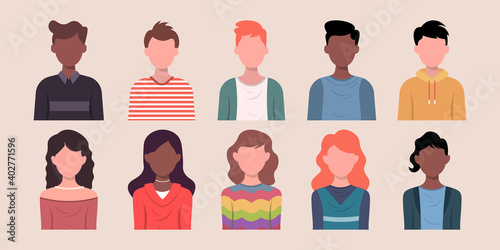 Collection image illustrations/flat design of online webinars/meeting of people	
