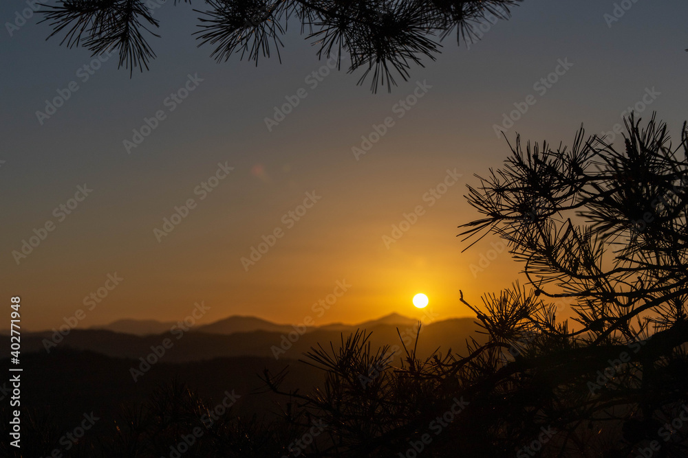 Sunrise at Bulgoksan Mountain, South Korea