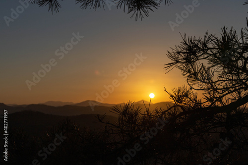 Sunrise at Bulgoksan Mountain, South Korea