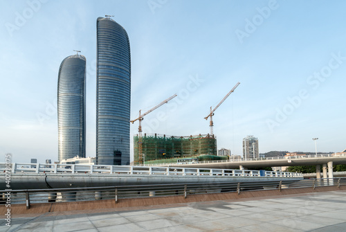 Urban Architecture and Yanwu Bridge in Siming District, Xiamen photo