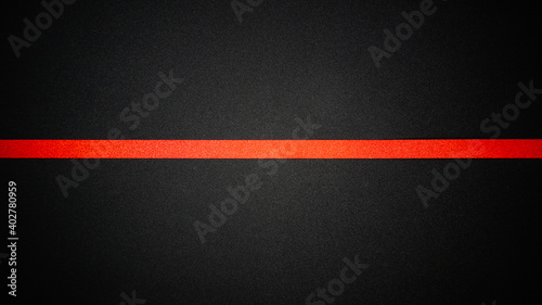 Red shiny ribbon on black background.