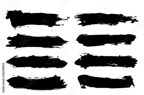 Set of vector brush strocks