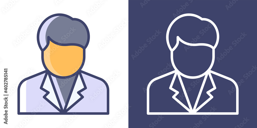 Waiter Filled Line and Outline for your website design, icon, logo, app. Vector Premium EPS10 Waiter Filled Line and Outline for your website design, icon, logo, app. Vector Premium EPS10