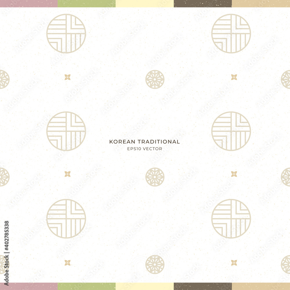 한국전통배경 korean tradition background Stock Vector | Adobe Stock