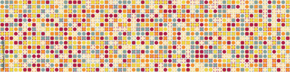 Abstract Geometric Pattern generative computational art illustration