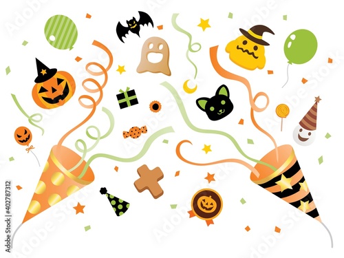 ハロウィンの2つのクラッカー