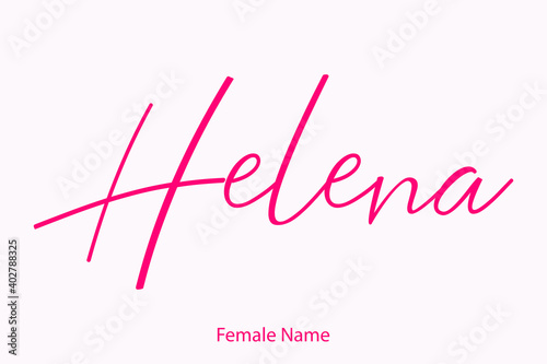 Helena Female Name - in Stylish Lettering Cursive Typography Text
