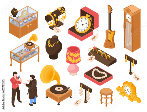 Pawn Shop Isometric Set