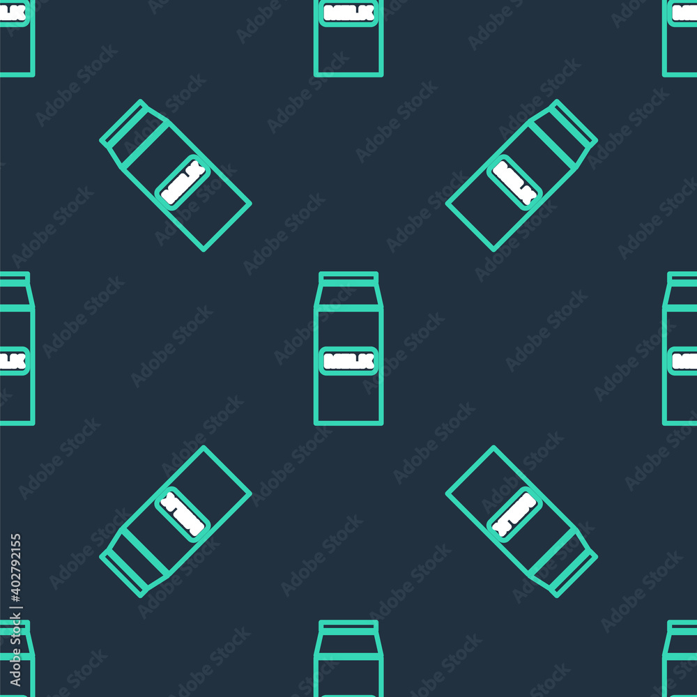 Line Paper package for milk icon isolated seamless pattern on black background. Milk packet sign. Vector. Line Paper package for milk icon isolated seamless pattern on black background. Milk packet sign. Vector.