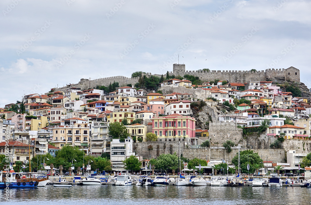 Beautiful view from Kavala in Greece
