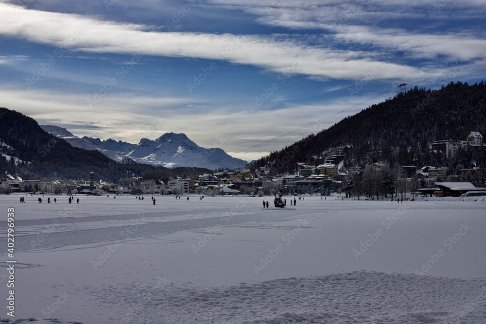 snow covered lake