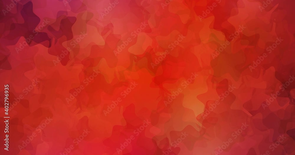 4K looping light red animation with random forms. Simple colorful animation with abstract gradient shapes. Movie for ad backgrounds. 4096 x 2160, 30 fps.