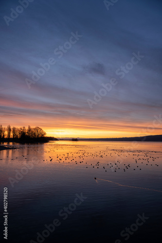 Sonnenaufgang am Bodensee