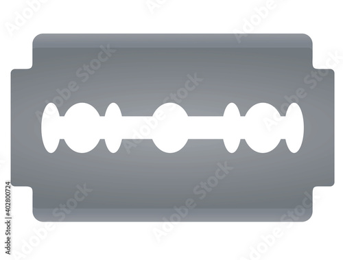 Razor steel shaver. vector illustration