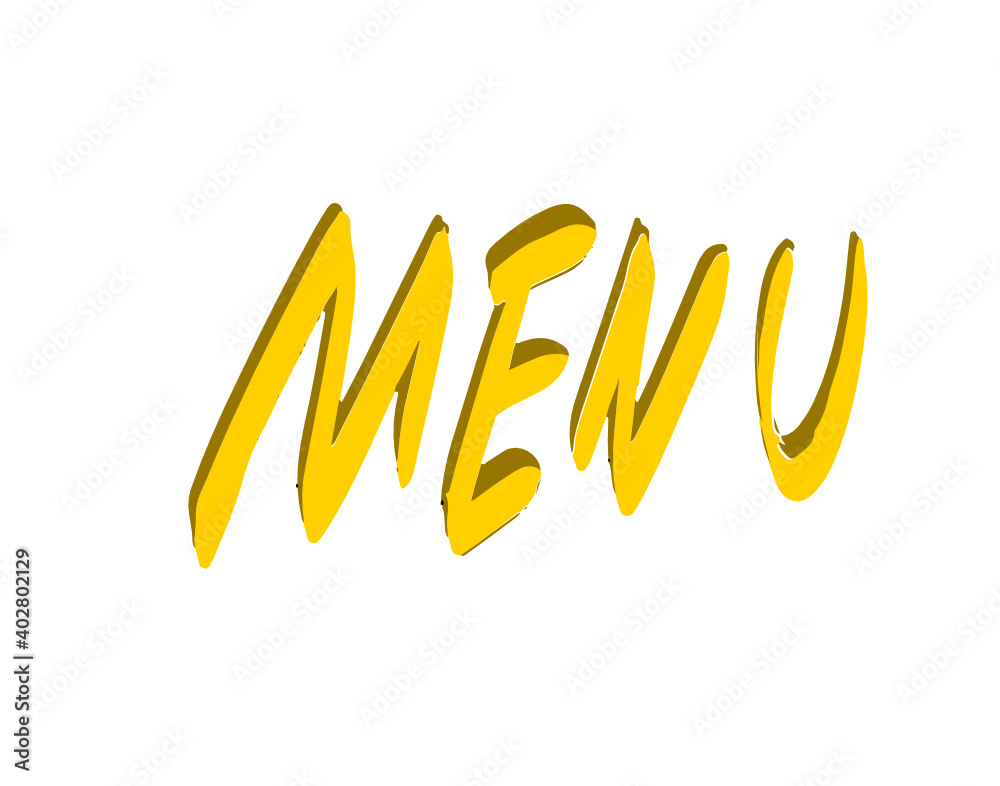 Obraz premium Menu