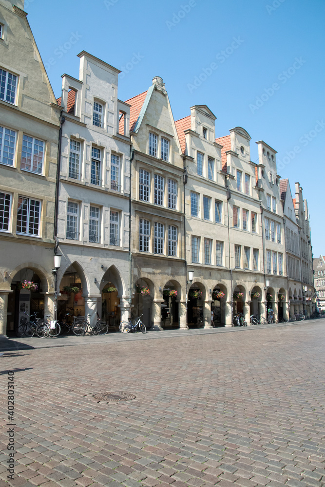 Münster (Westf.), Prinzipalmarkt, alte Häuser