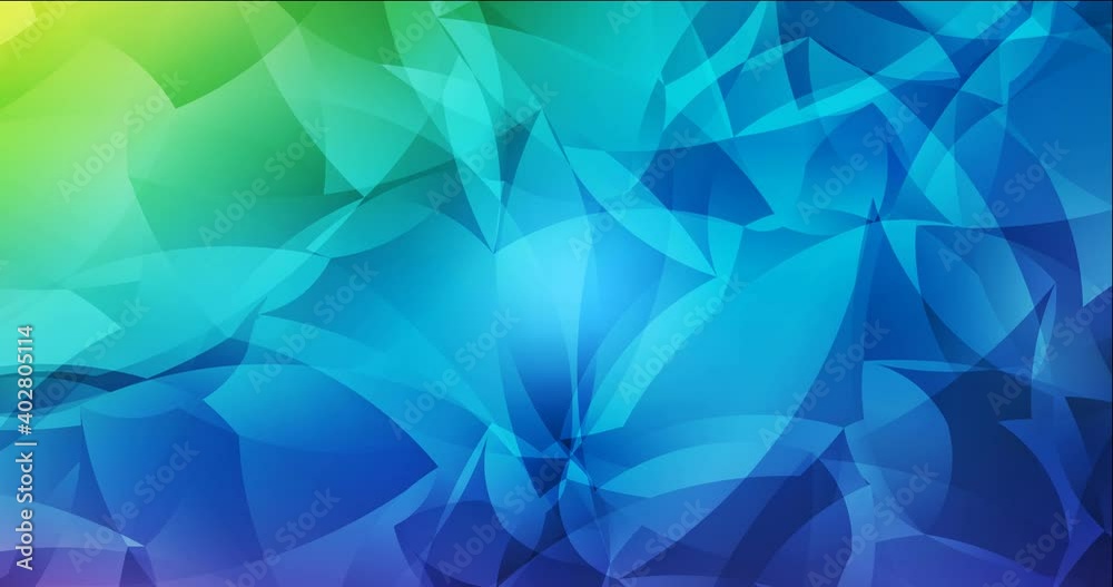 4K looping light multicolor video sample with abstract forms. Modern abstract video with colorful random forms. Clip for mobile apps, web sites. 4096 x 2160, 30 fps.