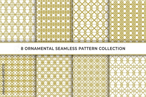 luxury classic ornamental seamless pattern set collection vector graphic