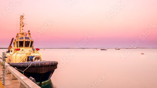 Konstfotografi Seaview from Stokes Hill Wharf in Darwin