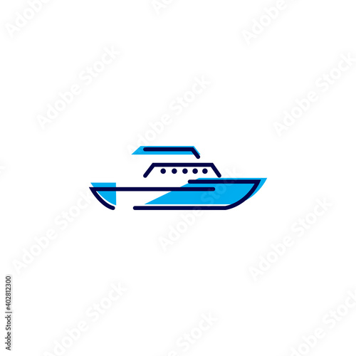  Shipping logo, when to cruise, dock, harbor and marine.