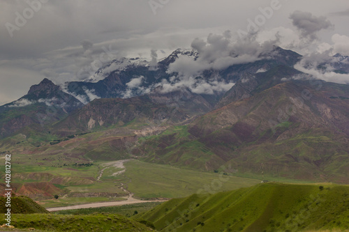 Mountains near Kulob in Tajikistan photo