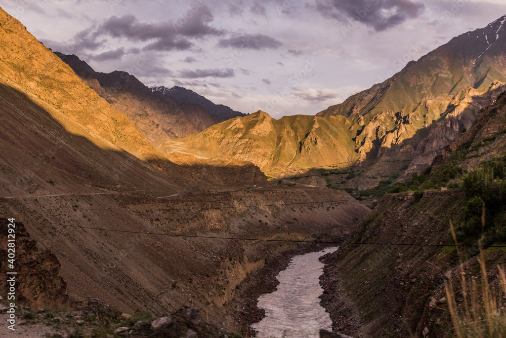 River Panj (Pyandzh) between Tajikistan and Afghanistan