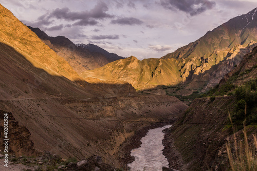 River Panj (Pyandzh) between Tajikistan and Afghanistan