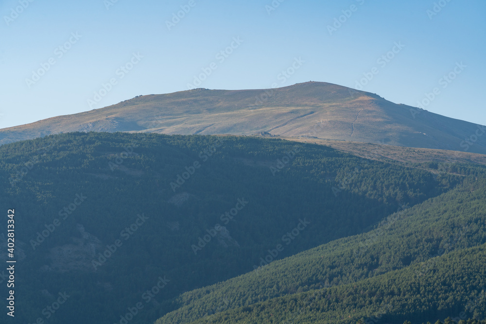 mountain area in Sierra Nevada in southern Spain