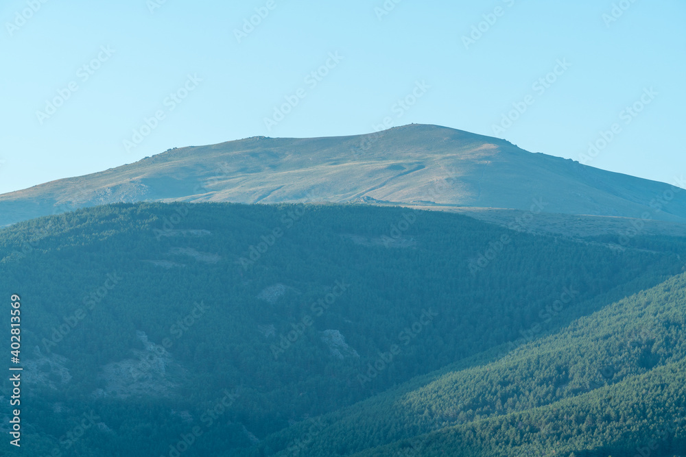 Sunrise in Sierra Nevada in southern Spain