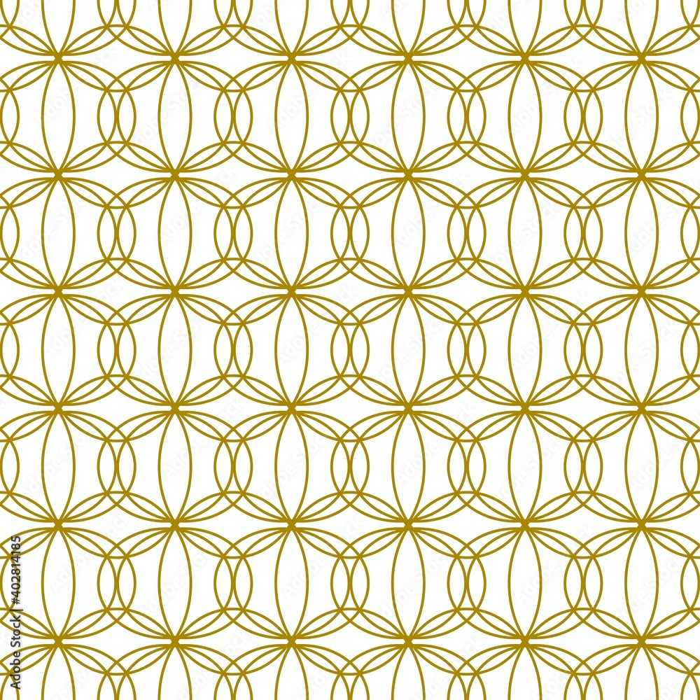 Fototapeta premium luxury motif ornamental golden seamless pattern material vector graphic