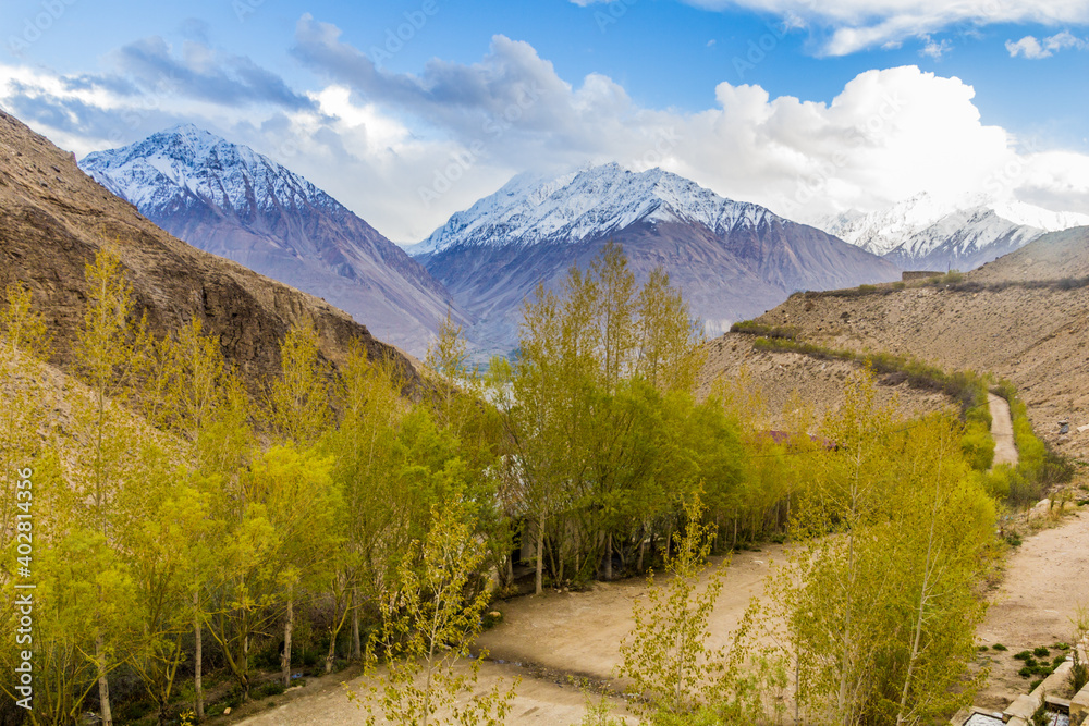 Road to Bibi Fatima hot springs in Wakhan valley, Tajikistan