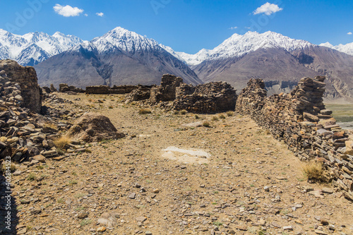 Yamchun fort in Wakhan valley, Tajikistan