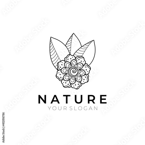 Emblem luxury beauty spa, cosmetics, jewelry, hotel, restaurant. Wedding elegant outline frame. Vector floral luxury curve logo design. Round gold ornate frame. Vintage premium design vector element.