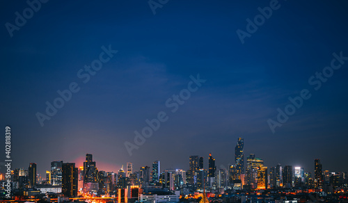 Wallpaper Mural Cityscape in middle of Bangkok,Thailand Torontodigital.ca