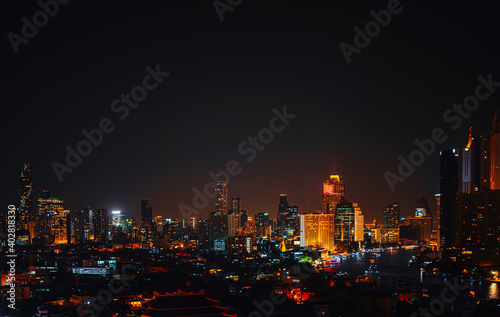 Cityscape in middle of Bangkok,Thailand