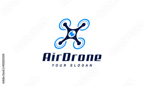 Drone Photography Logo Design Template
