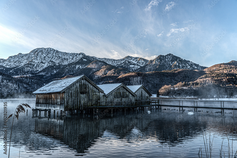 Fototapeta premium Bootshäuser