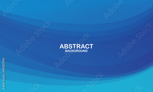 Abstract blue liquid wave background. Fluid shapes composition. Vector illustration