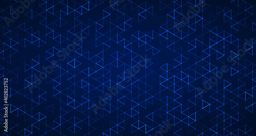 Abstract technology blue hexagonal artwork of pattern style template. Overlapping design with geometric elements decorative background. illustration vector eps10