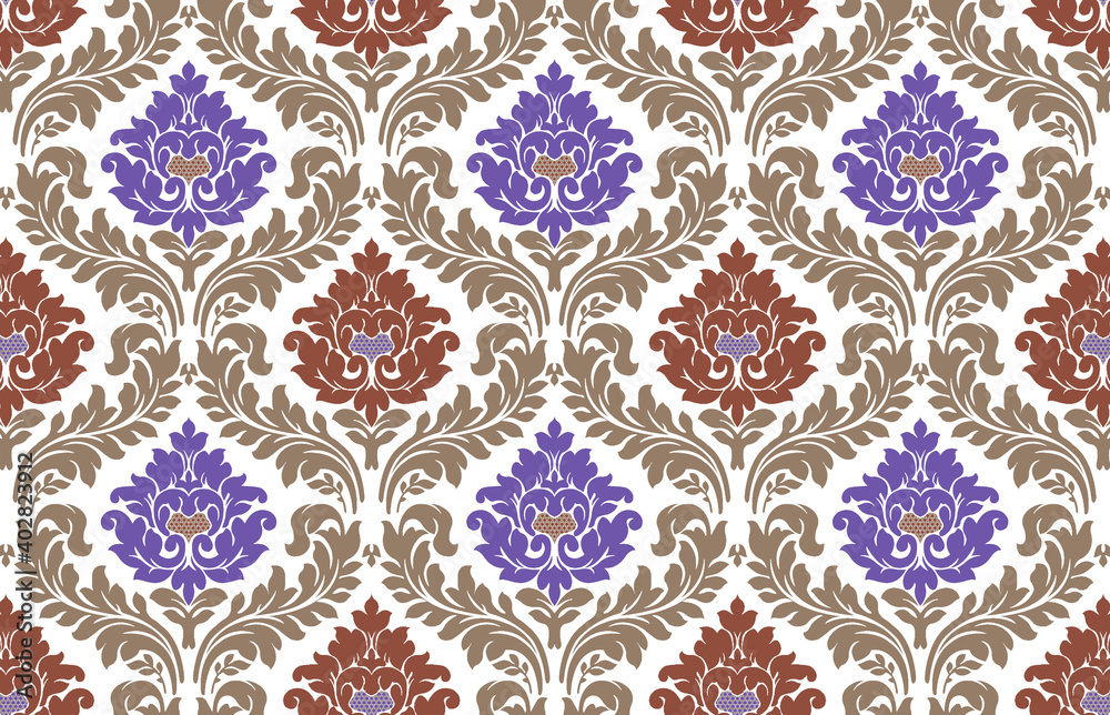 Seamless ornament pattern for textile