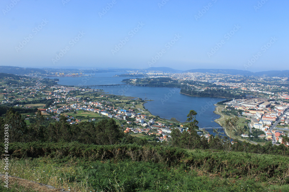 
View of a seascape in El Ferrol, in Galicia