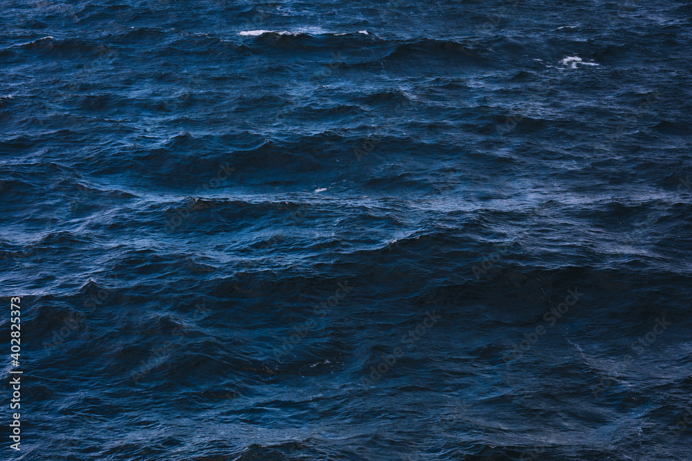 Fototapeta premium dark surface of waves on the sea