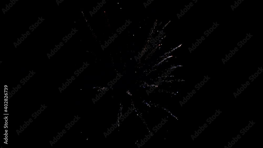 Festive background.Fireworks exploding brightly against the dark sky