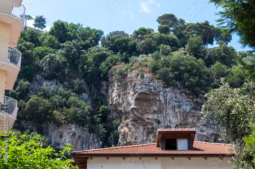 Cliff buildings in Sorento, Italy. photo