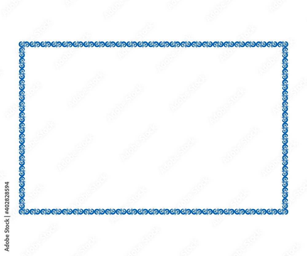 abstract artistic creative blue floral border abstract artistic creative blue floral border