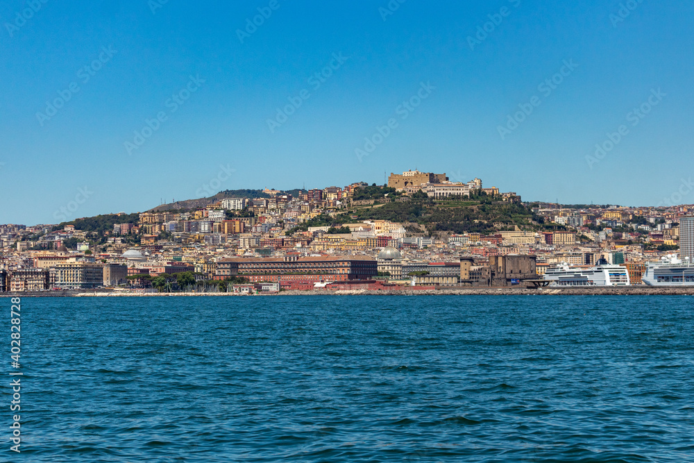 view of naples from the sea
