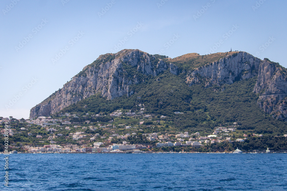 island capri, sea view, close up