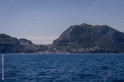 island capri, sea view, close up